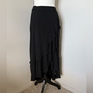 Torrid Black Asymmetrical Tiered Women's Skirt